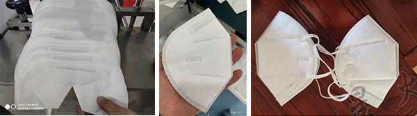星火南京kn95口罩機設備生產(chǎn)樣品