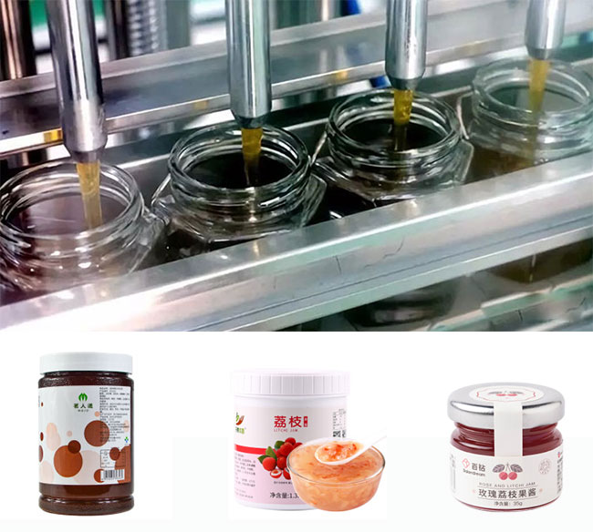 果醬灌裝機設(shè)備細節(jié)及樣品展示